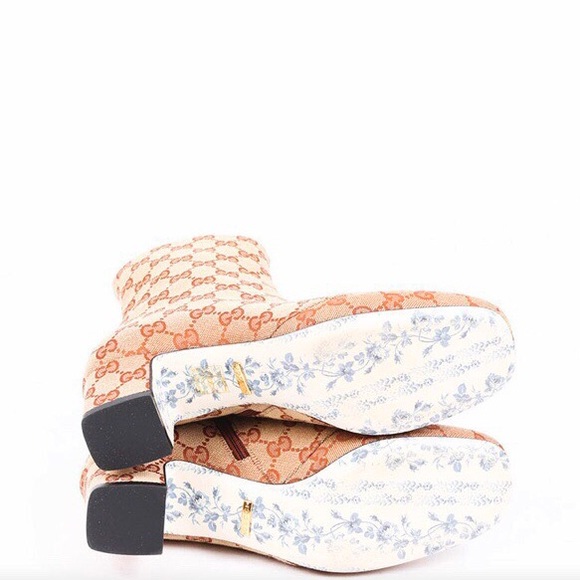 GUCCI Monogram Ankle Boots - Picture 4 of 4